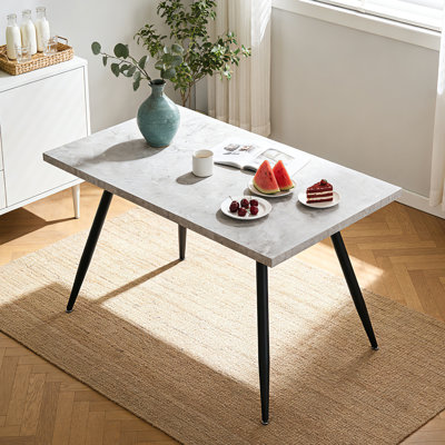 Metal Base Dining Table