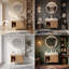 Meuble-lavabo flottant mural 24 po avec porte cannelée 3D, tablette ouverte, armoire en contreplaqué, plateau en pierre frittée crème et cuve en céramique (naturel)-1659287146-1659287149-1659287151