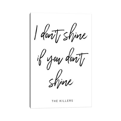"Shine Killers", reproduction d’art textuel