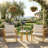 Nordic Style Patio Set,3 Piece Outdoor Bistro Set