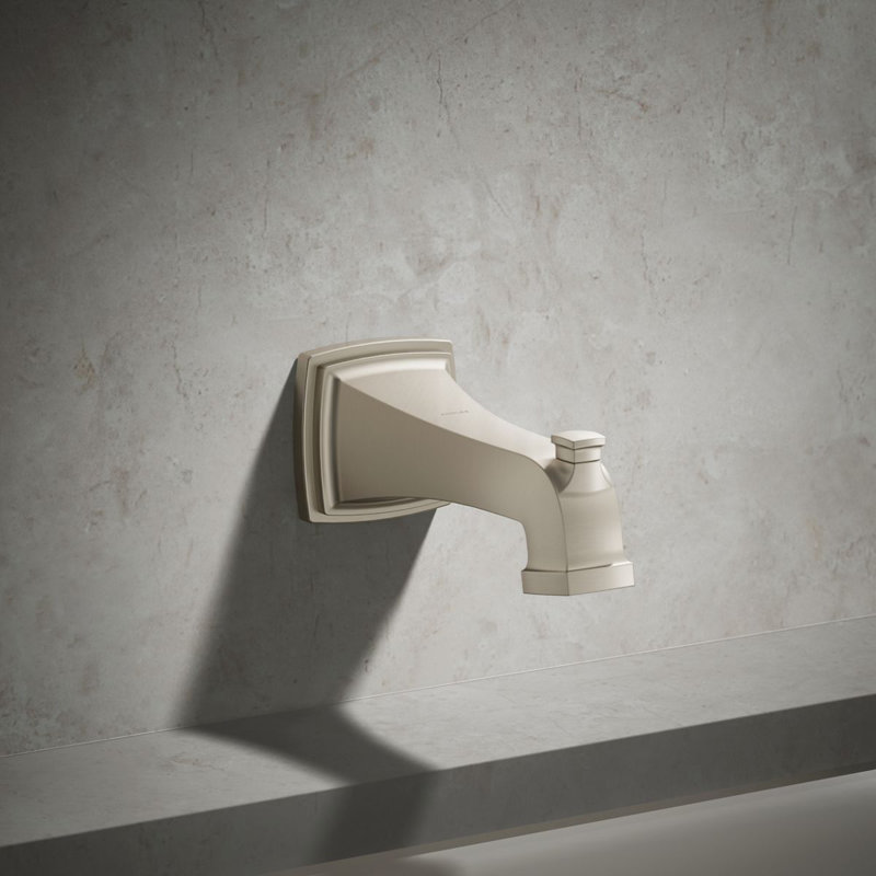 Riff Wall-Mount Diverter Bath Spout, Vibrant Brushed Nickel