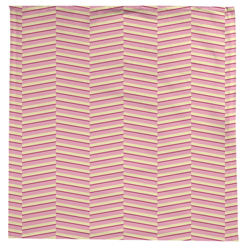 Rayures fracturées Nappe, Rose/jaune