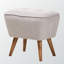 Repose-pieds capitonné standard 19,29 po Karlisha-861497212