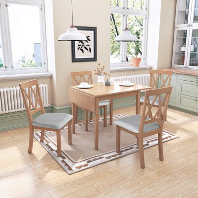 Dining Table and 4 Dining Upholstered Chairs