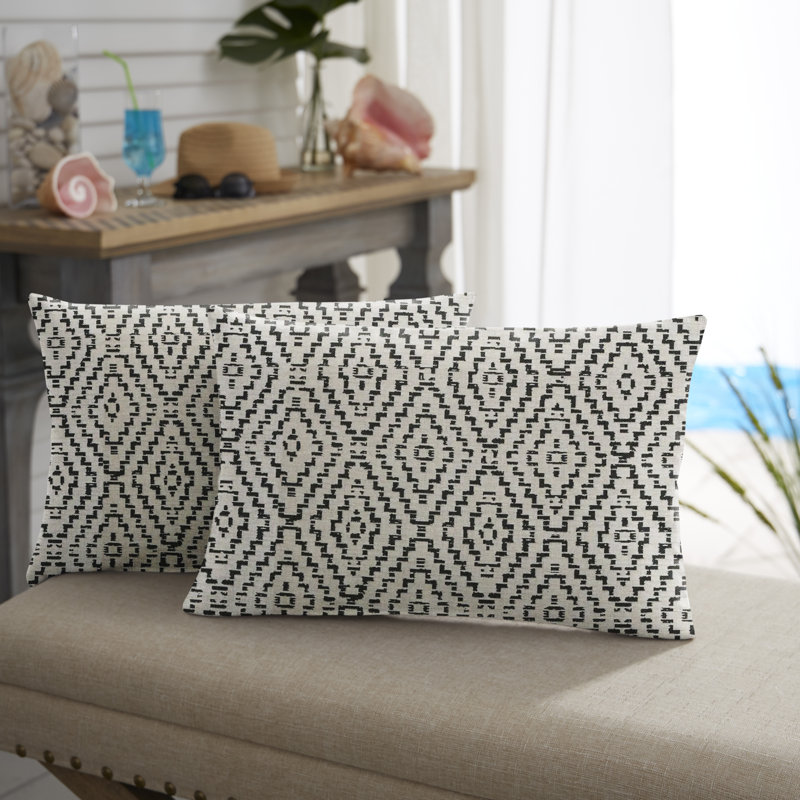Housse et insert de coussin rectangulaire intérieur / extérieur New Sunbrella® 2023 Sunbrella®, 12 po x 18 po