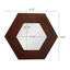 Miroir hexagonal 18,5 "x 18,5" avec cadre en bois-1237217798