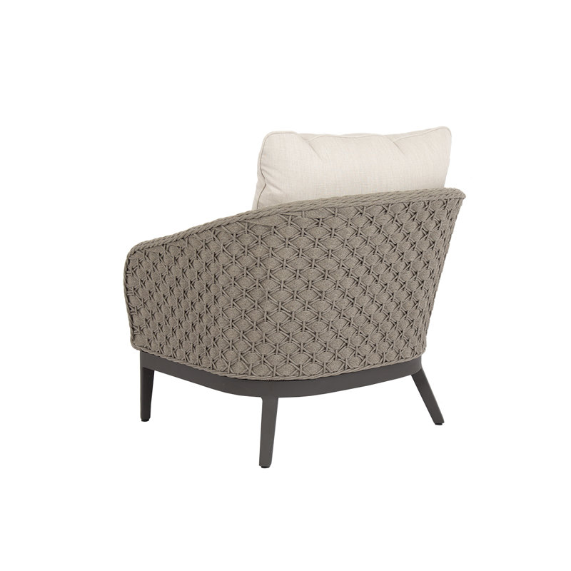 Marbella Outdoor Lounge Chair, Echo Ash Sunbrella®