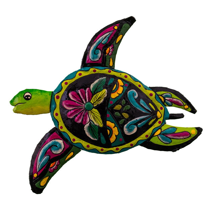 Petite tortue de mer peinte Dake