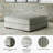 Lindyn 52" Wide Square Cocktail Ottoman-661491197