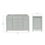 Base de meuble-lavabo simple Petrel de 48 po seulement-85027760