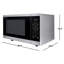 SHARP SMC1464KSC Carousel® Countertop Microwave Oven, Inverter Technology, 1.4 Cu. ft., 1100W, Stainless Steel, Sensor Cooking, Compact Design