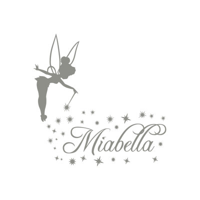 Tinkerbell Abstract Non-Wall Damaging Wall Decal