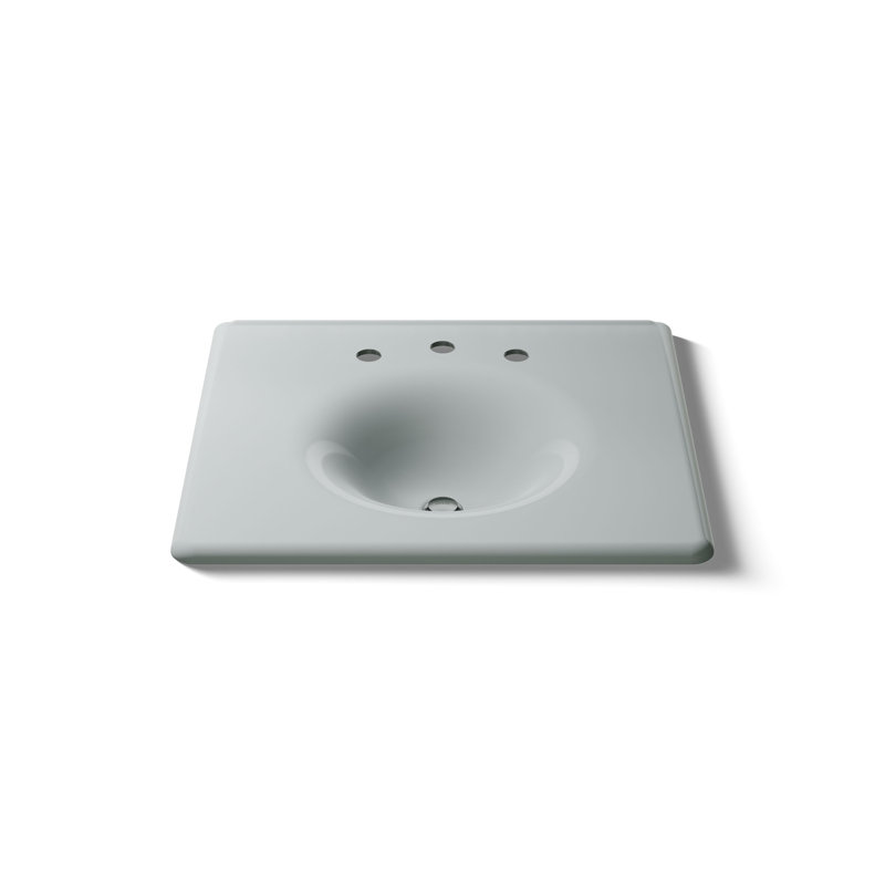 Iron Impressions 26" Single Bathroom Vanity Top, Ice Grey, Ice Grey, 8'' Widespread