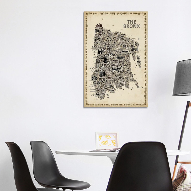 Antique New York Collection-Bronx by Rafael Esquer - Wrapped Canvas Gallery-Wrapped Canvas Giclée