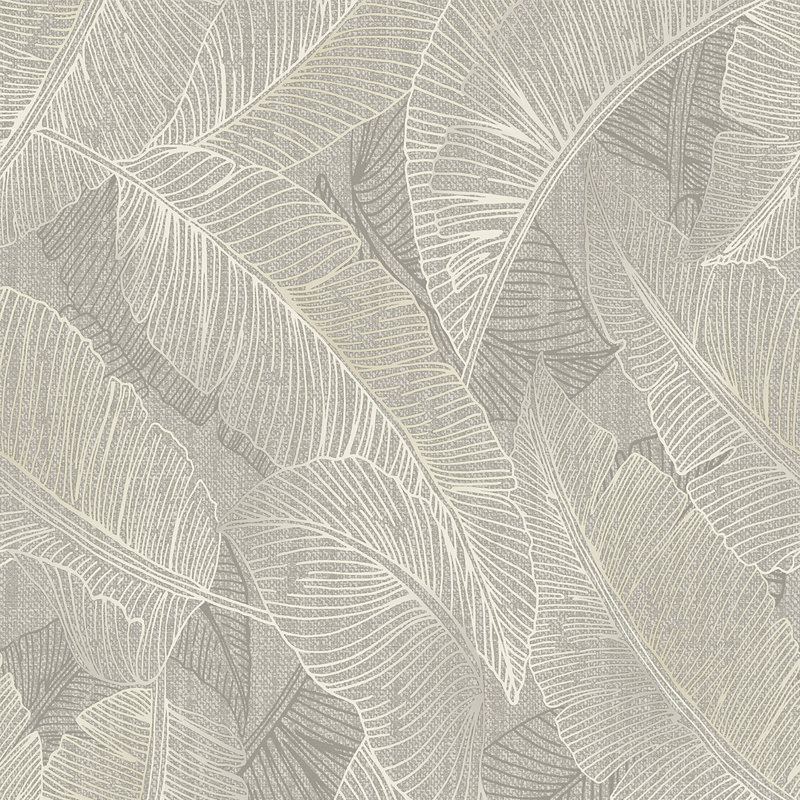 Barris 10.05m x 53cm Textured Matte Wallpaper Roll, Grey