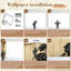 Papier peint à peler et à coller rétro Vintage Floral Black Ink Flowers Antique Partitions murales murales H 100 "x l 144" Papier amovible en PVC auto-adhésif pour chambre à coucher, salon, bureau à domicile-1423590278