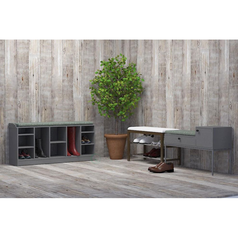 10 Pair Shoe Storage Bench