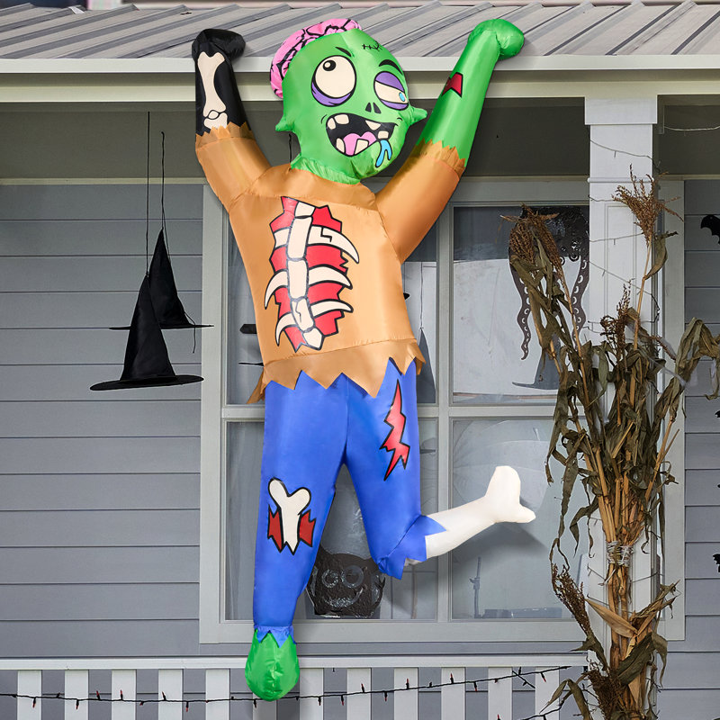 Zombie gonflable à DEL 5 pi pour Halloween effrayant