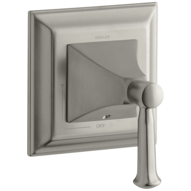 Garniture de valve majestueuse avec poignée levier Memoirs, Nickel brossé éclatant