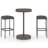 Patio Bar Set Outdoor Bistro Set Bar Stool Bistro Table Poly Rattan-1415231963