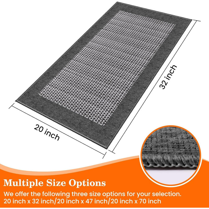 Tapis de cuisine pour plancher, machine antidérapante 32 po x 20 po