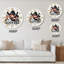 Hello Summer Illustration of Mermaid With Flowers - Horloge murale moderne-59914628