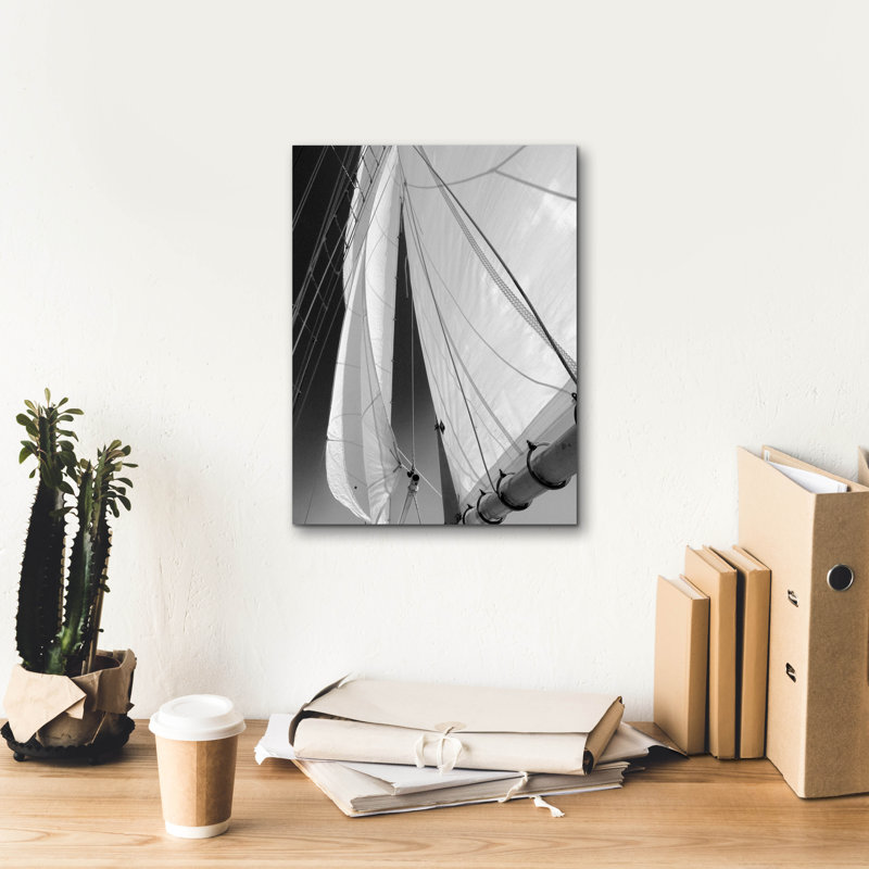 "Voilier en Floride" par Winthrope Hiers, H 16 po x l 12 po x P 0,75 po