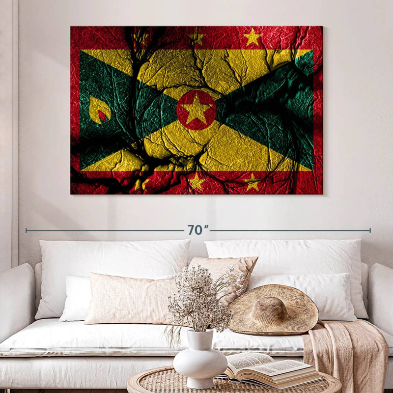 Borges Grenada Flag, 34" H x 51" W