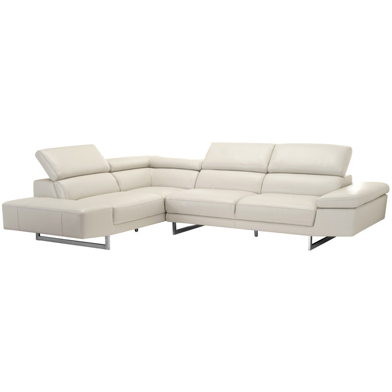Canapé modulaire réversible Jessie, Face à la gauche, White