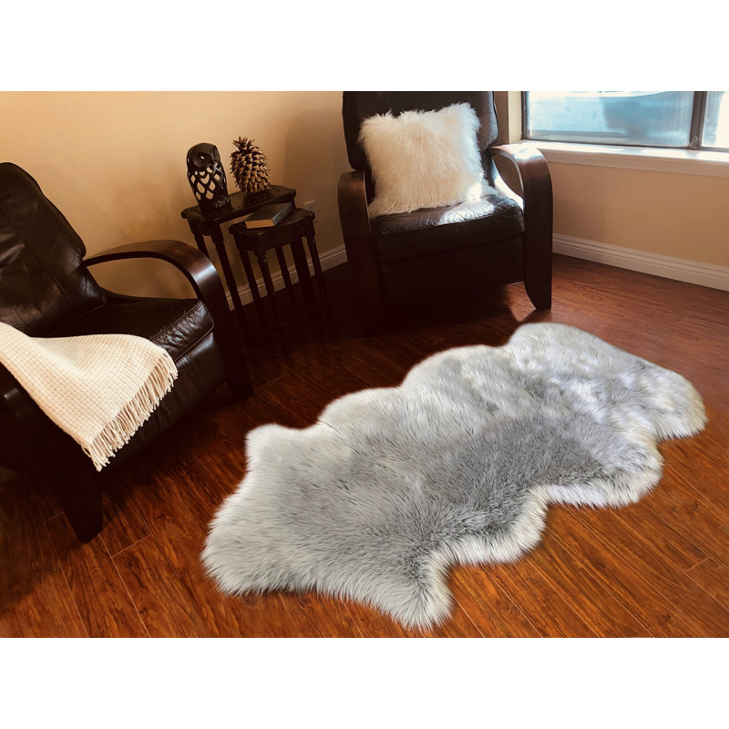 Tapis gris clair Whipkey Luxurious, Nouveauté 2 pi x 4 pi
