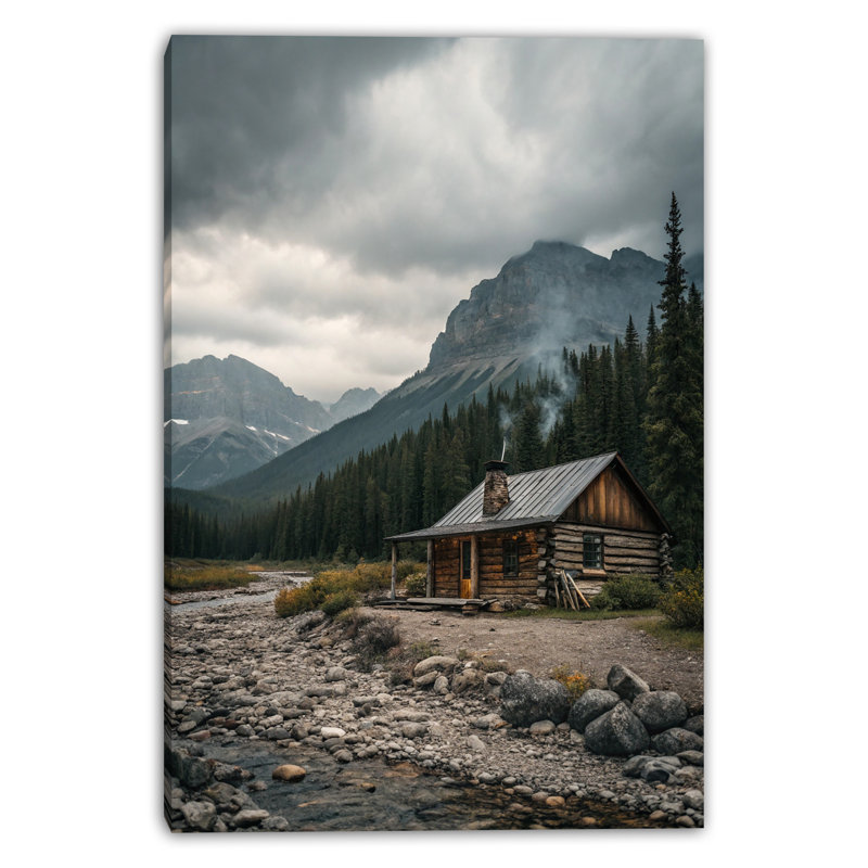 Art mural sur toile Tranquil Mountain Lake, H 16 po x l 12 po