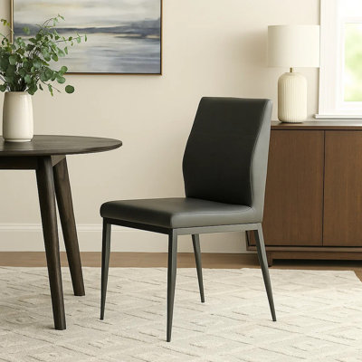 Hombach 19'' H Faux Leather Upholstered Side Chair