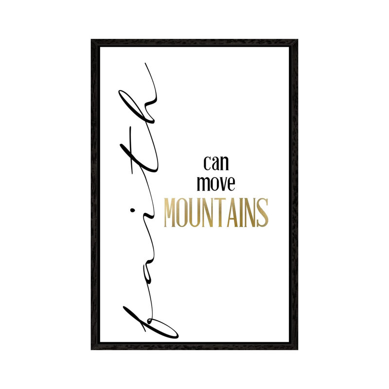 Mountain Faith by Kimberly Allen - Print on Canvas, Black Framed, 66.04cm H x 45.72cm W x 3.81cm D