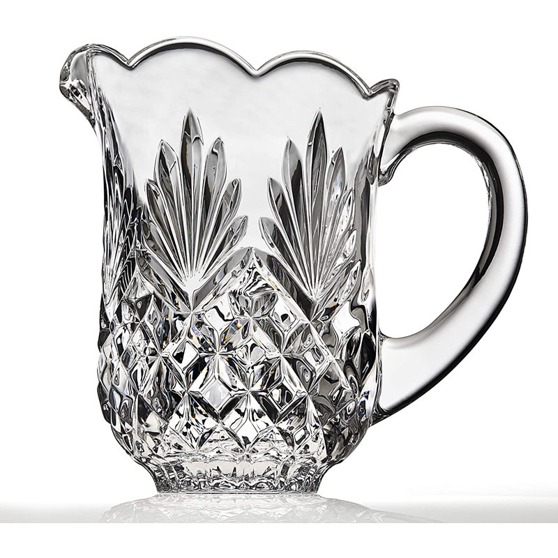 Dublin Crystal 5 Piece Pitcher 46oz & Highball Glass 12oz Set