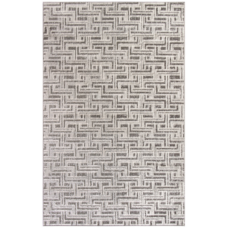 Ermie Geometric Indoor Rug, Rectangle 3'11" x 5'11"