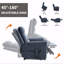 Fauteuil inclinable à deux moteurs avec fonction de position infinie Leatherair-1833054501