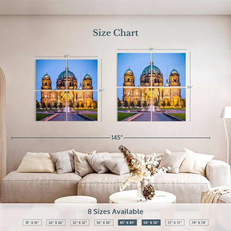 Adella Berlin Cathedral, 50" H x 50" W