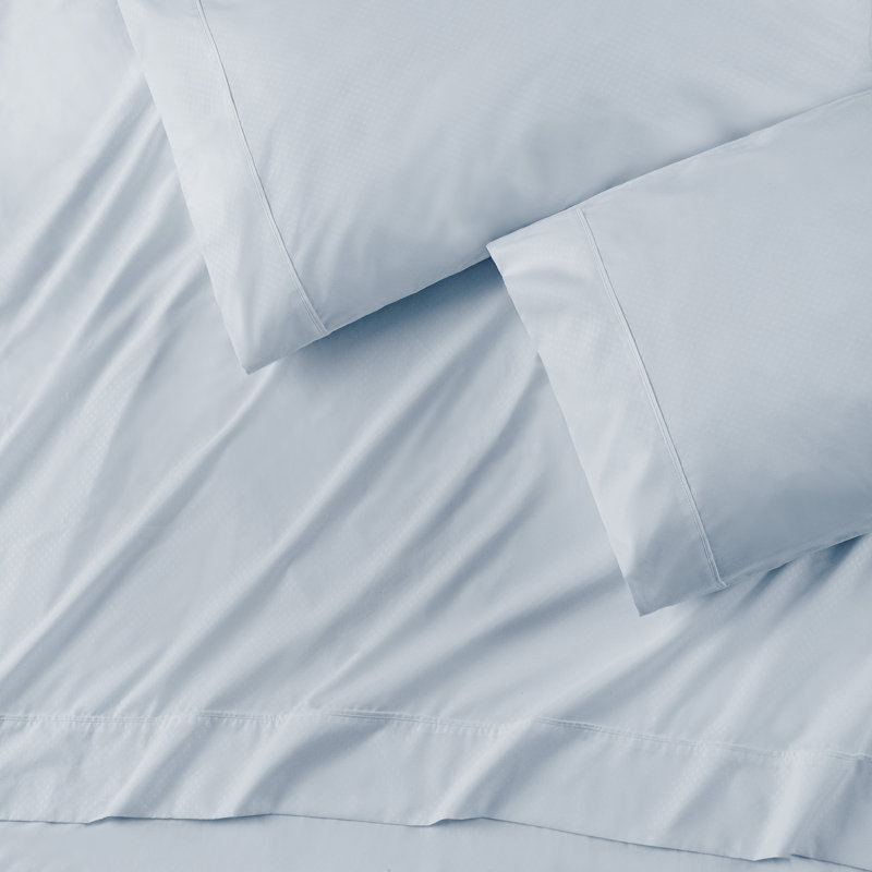 Ultra Soft Microfiber Percale Sheet Set, Twin Sheet Set + 1 Fitted Sheet + 1 Pillowcase, Blue