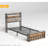 Twin Bed Frames, Customizable Led Lighting, Charging Facilities, Large Storage Space, Solid Metal Construction, Easy To Put Together