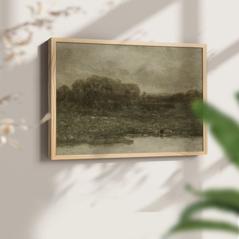 Paysages rétro-DCCV III - reproduction encadrée, H 11 po x l 14 po, Naturel