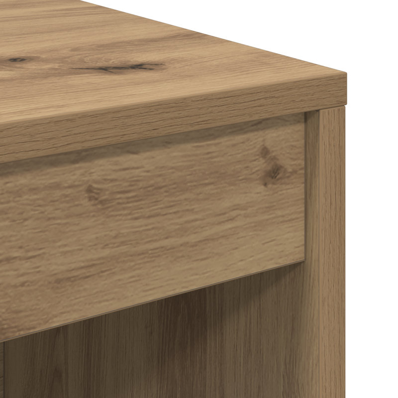 Writing Desk Particle Board 76 Cm, Artisan Oak, 76cm H x 100cm W x 40cm D