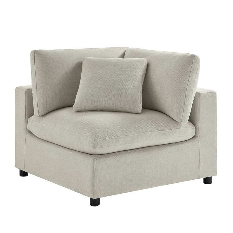 Chaise de coin Cassandra - Beige, Beige