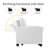 Upholstered Beige Corduroy Tufted Convertible Pull-Out  Multi-Functional Sleeper Sofa Bed - Adjustable Backrest With 2 Soft Pillows, USB Outlet and  Cup Holder (Set of 2)-1625263595