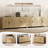 Almodovar 70’’ TV Stand with Storage, 4-Door Reeded Sideboard Buffet with Cord Management, Mid-Century Media Center TV Console Fits TVs Up to 75 in, Light Oak-685495055