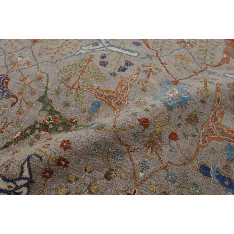Transitional One-of-a-Kind Rectangle 8'11" X 12' Hand Knotted Area Rug