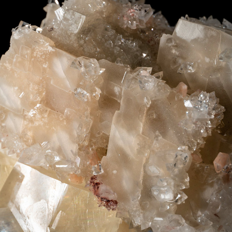Calcite with Apophyllite from Jalgaon