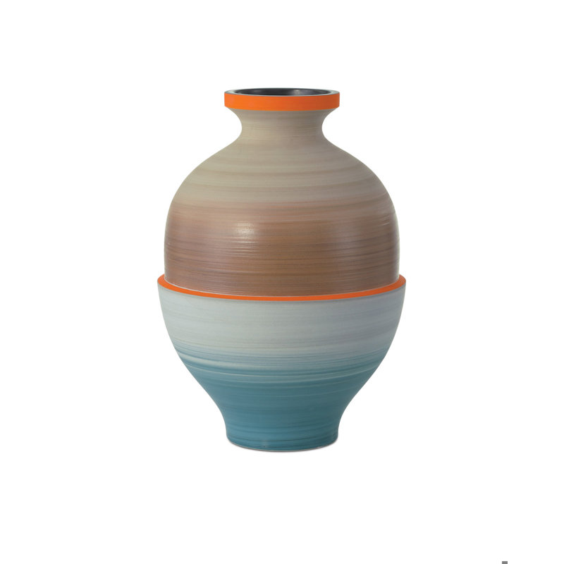 Happy 80's Handmade Ceramic / Porcelain Table Vase