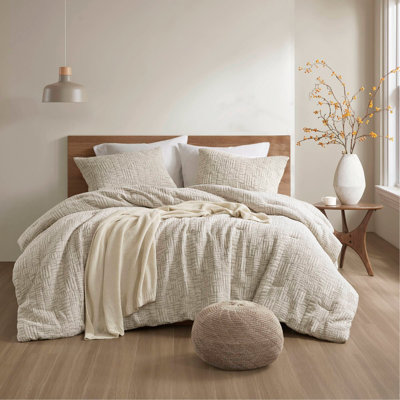 Ensemble de 3 grandes matelassées en coton avec motif géométrique pour lit double / grand, hypoallergénique et certifié OEKO-TEX