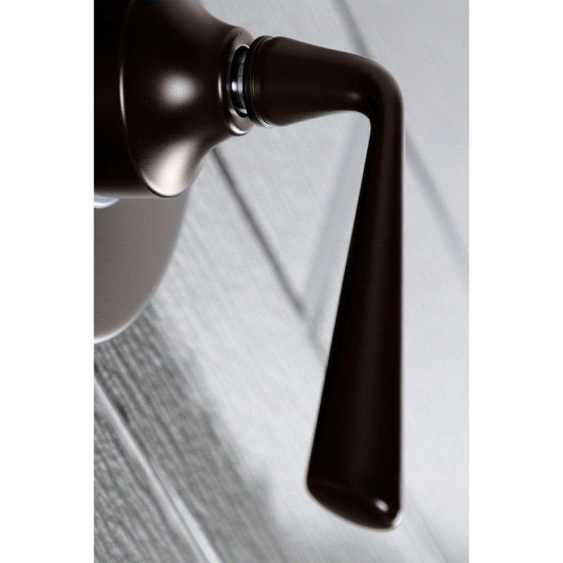 Kingston Brass Single-Handle Wall Mount Three-Way Diverter Valve with Trim Kit, Oil Rubbed Bronze