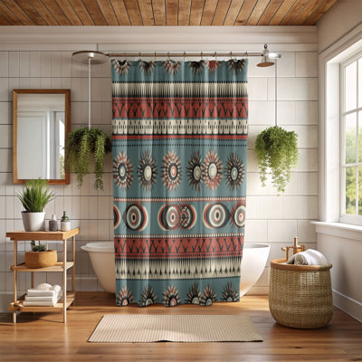 Rideau de douche Boho Blossoms - Premium